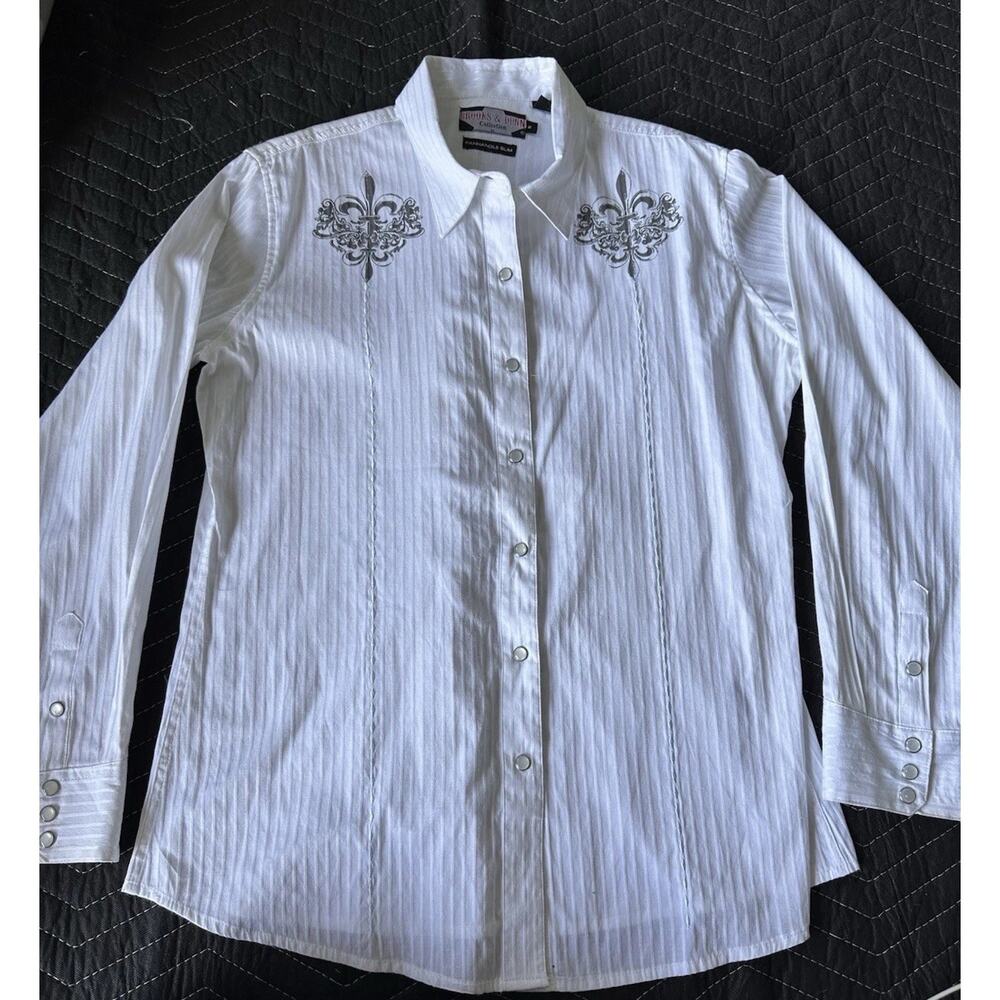 Brooks & Dunn Collection by Panhandle Slim Men’s Western Shirt Pearl Snaps XL